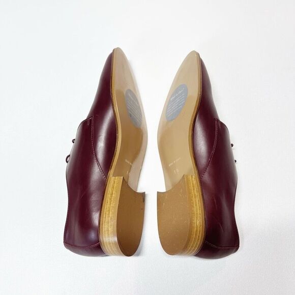 EVERLANE The Modern Oxford in Oxblood Leather Shoes Size 10 New - Picture 10 of 16